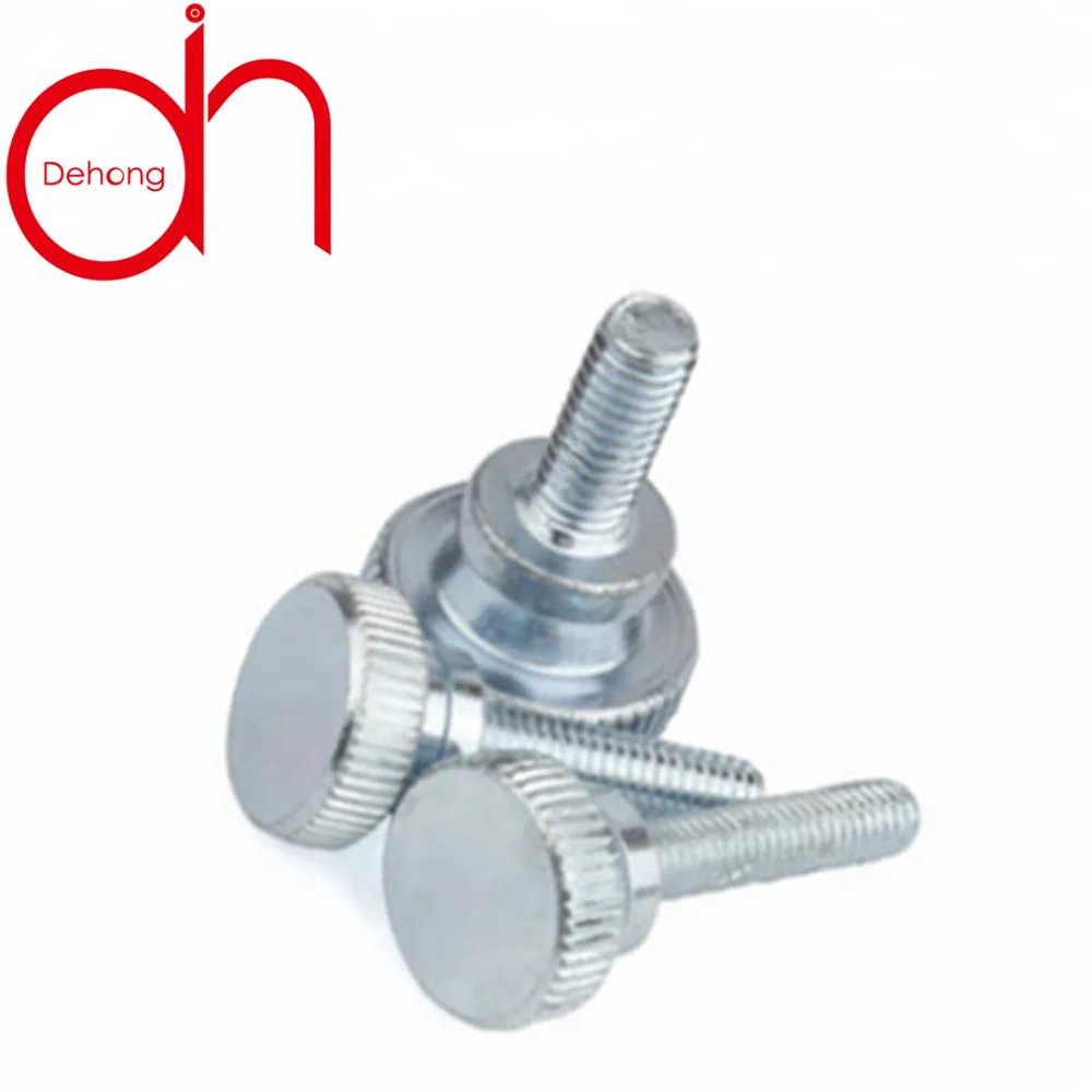 
High quality new design stainless steel brass head knurled thumb screw for retail industry 