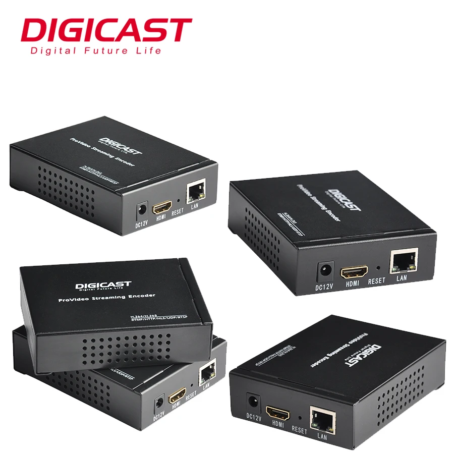 RTMP/RTSP/HTTP/UDP/HLS Broadcast Encoder IPTV Live Streaming Digicast H.265 Encoder