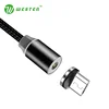 Magnet Type C Cables Magnetic Mobile Phone Charging Cable Braided Nylon Android Charger Micro Usb Data Cable