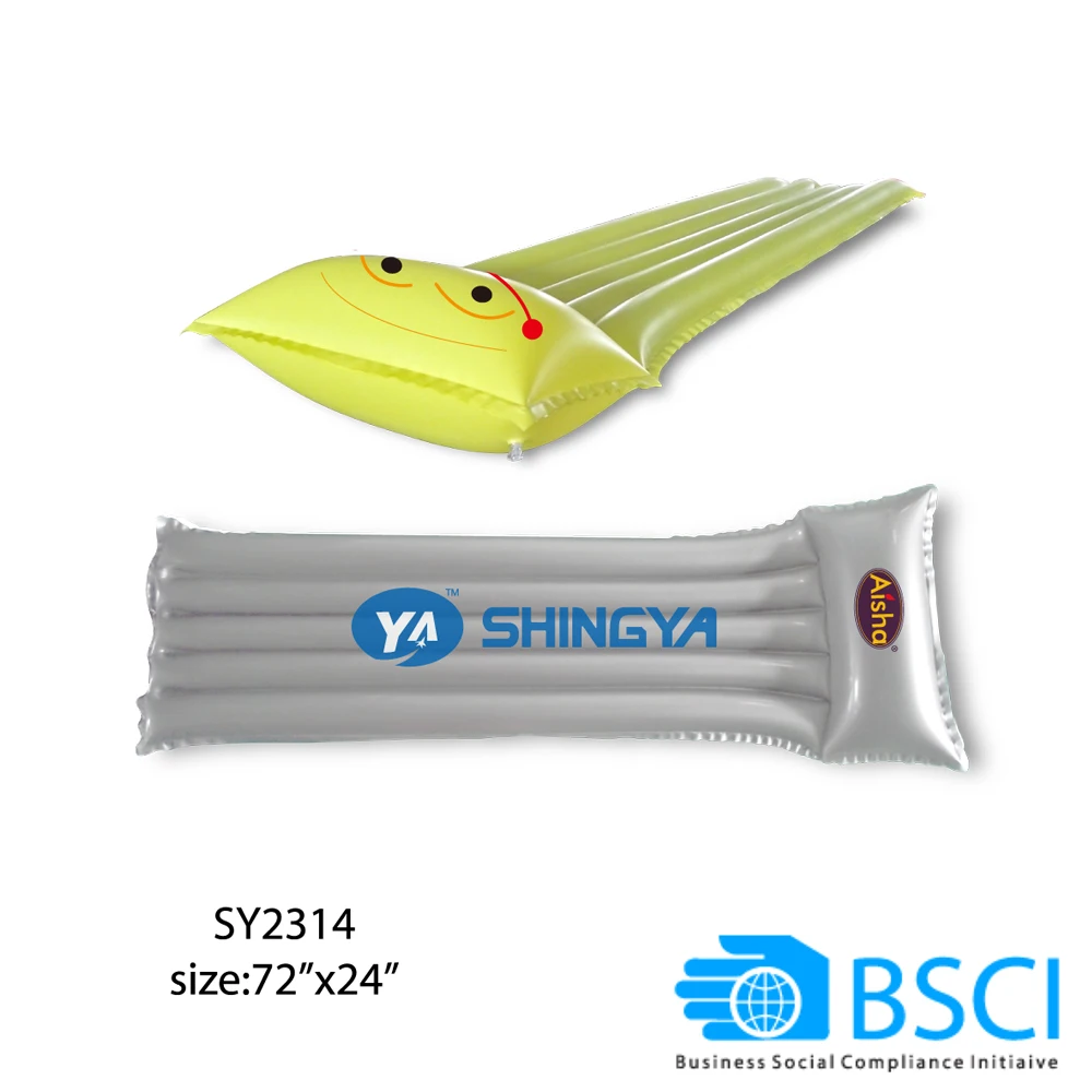 
BSCI factory made pvc inflatable swim pool mattress water floating bed air mattress 