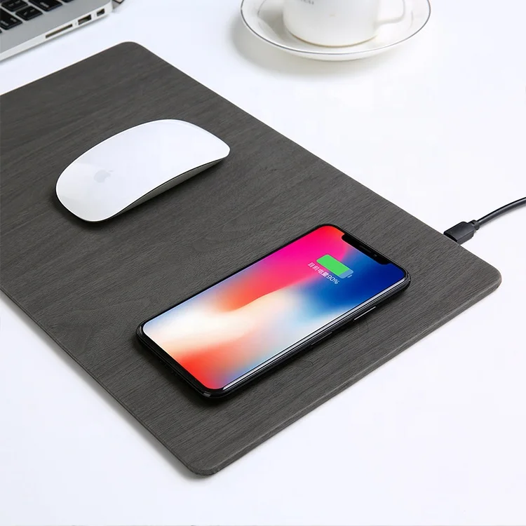

Custom Size USB+Micro Mice Smart Phone Wireless Charging Mouse Pad For iPhone PC Laptop, All colors is available