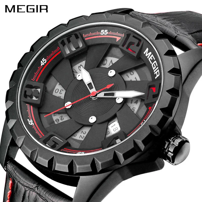 

MEGIR 1074 Waterproof Watches Men High quality Men's Military Army Reloj Watches Megir Men's Wristwatches