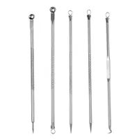 

5 Pcs Blackhead Remover Pimple Blemish Comedone Acne Extractor Remover Tool Set Acne Removal Needle