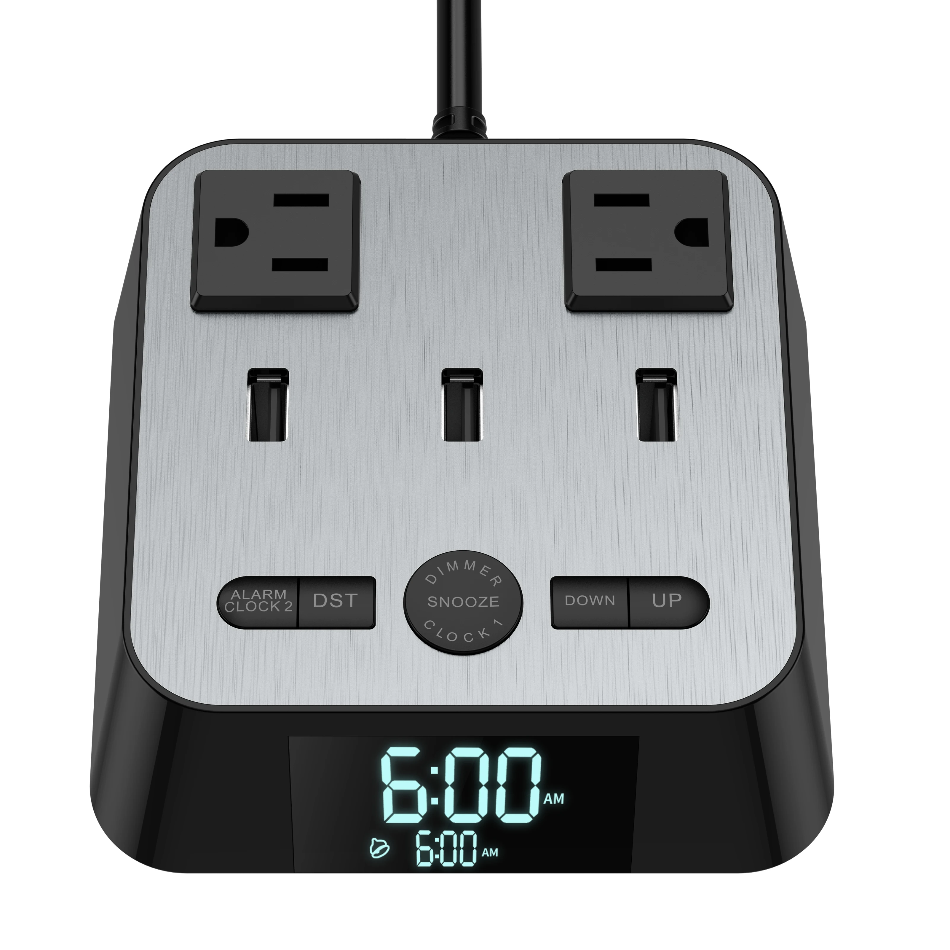 

DC03 LED alarm clock with outlet