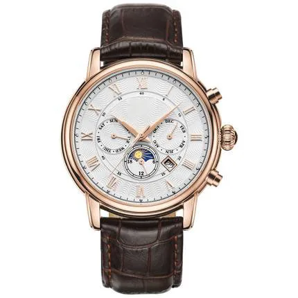 

Classic Waterproof Moon Phase Display Men Wrist Watch