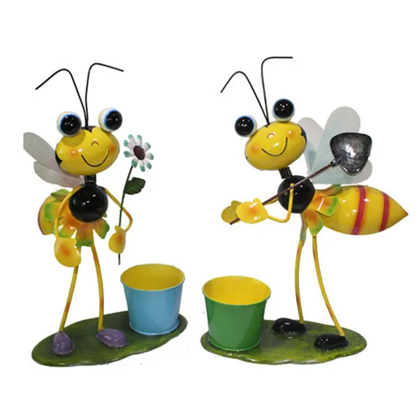 

garden decoration metal bee flower pot wholesale flowering pot flora felt living wall planter vertical garden, Multi