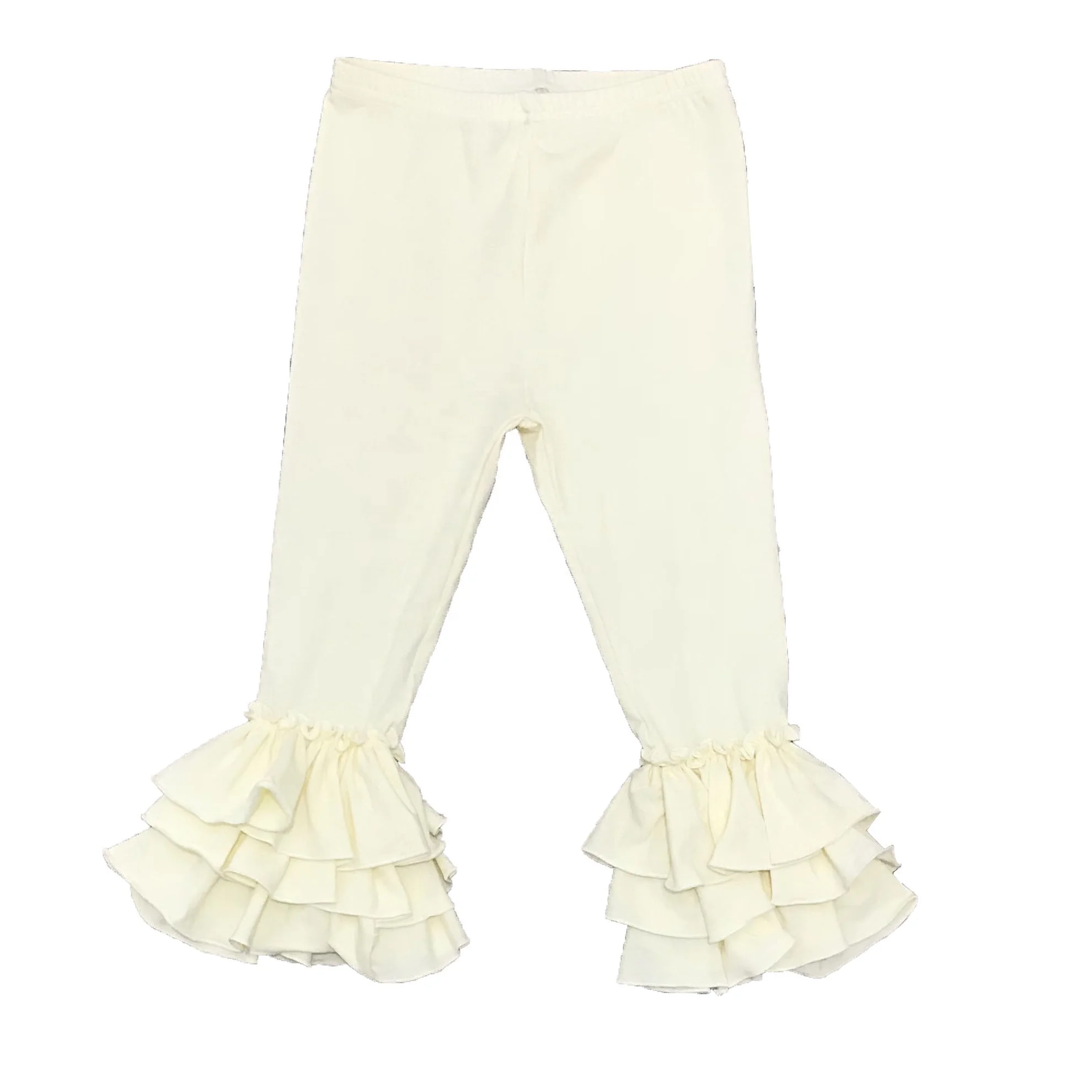 

2021 Boutique Fashion Design New Children Wear Pants Girls Wholesale Trousers Ruffled Pants, Picture