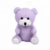 Weave style plush purple bear custom plush toy with knit article