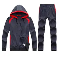 

Lidong Men Sport Suit Latest Design Plain Tracksuit Sportswear Fitness Polyester Men Sports Apparel