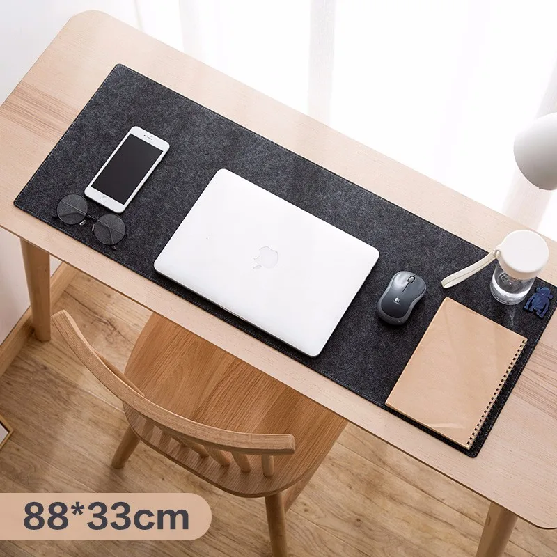 Felt Long Padded Mouse Pad Game Computer Desk Mat Desktop Keyboard