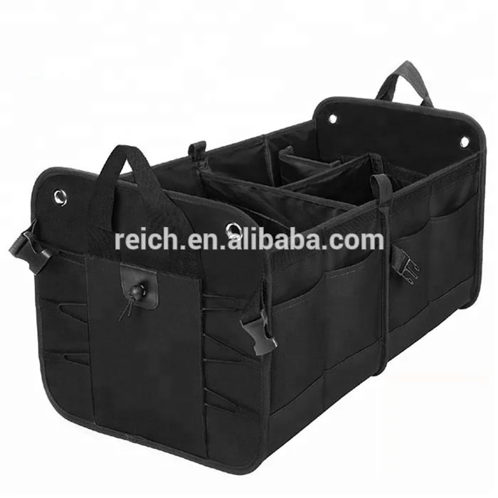 

Collapsible Portable Multi Compartments Car Trunk Organizer, Black