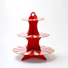 HOT Sale 3 Tier disposable corrugated paper cupcake stands for Party and wedding
