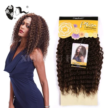 16 Gold Synthetic Extension Hair Weave Dancing Beyonce Curl Hair