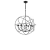 Nordic Stylish Black Color Metal Global Ball iron Pendant lights in dining room