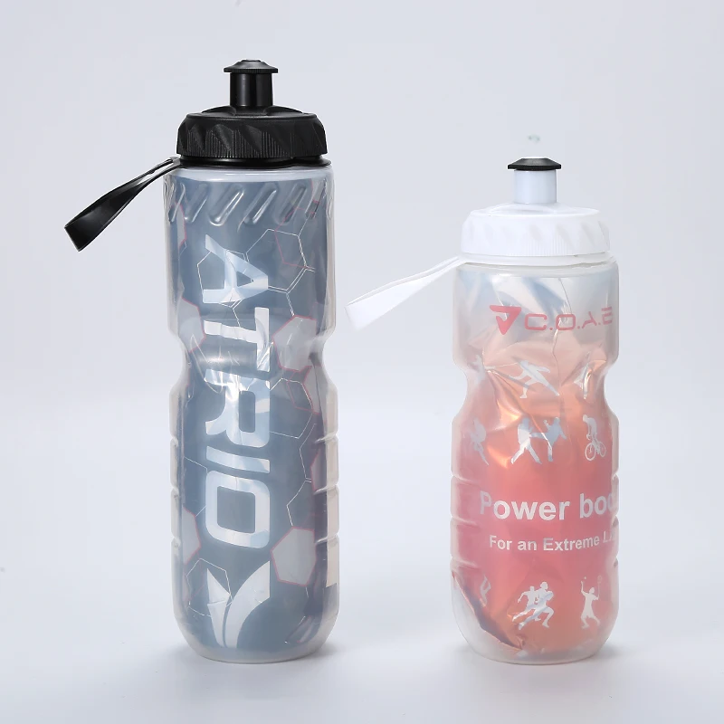 

650ML portable sports drinking water bottle spray bottle bpa free water bottle with soft loop