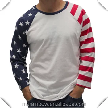 custom t shirts with american flag on sleeve