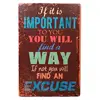 Find a Way Decorative Metal Nostalgia Tin Sign Pin up Girl Cafe Home Bathroom Garden Christmas Country Retro Custom