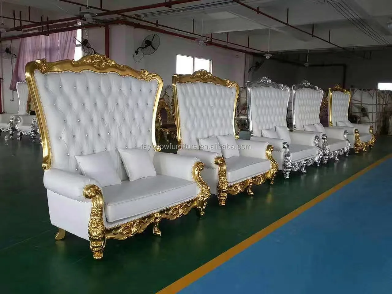 Wholesale Throne Chairs Luxury Wedding Royal Bride And Groom Sofa