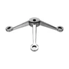 solid stainless steel spider three arms frameless glass wall spider