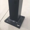powder coated aluminum fence flanged post with 10mm feet plate