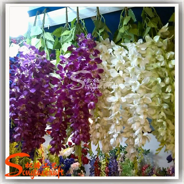 China factory import silk flowers of artificial wisteria flower
