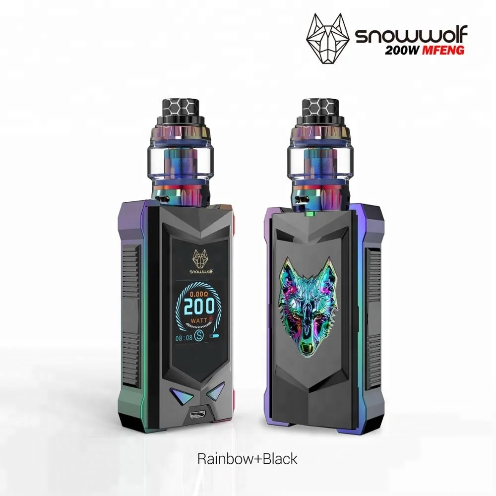 
Factory outlet In stock!! SIGELEI SNOWWOLF mfeng kit 200w electronic cigarette e cigarette vape mod box mod vape mods 