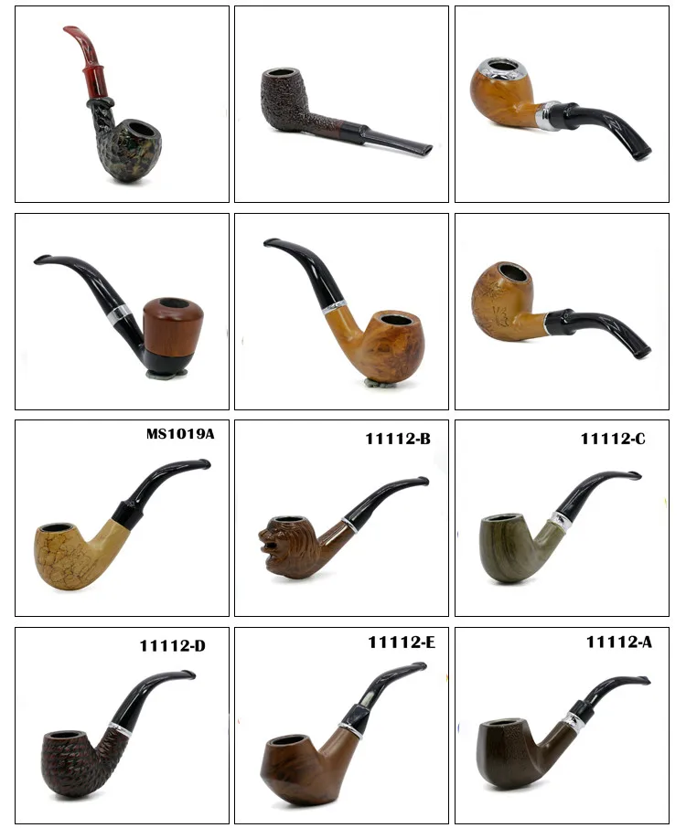 New Hot Smoking Pipe Portable Lovely Pipe Tobacco Wooden Pipes Men Gifts Prize 