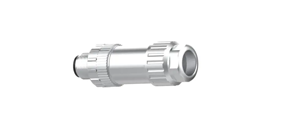 
Field wireable assembly metal M12 8pin male connector 