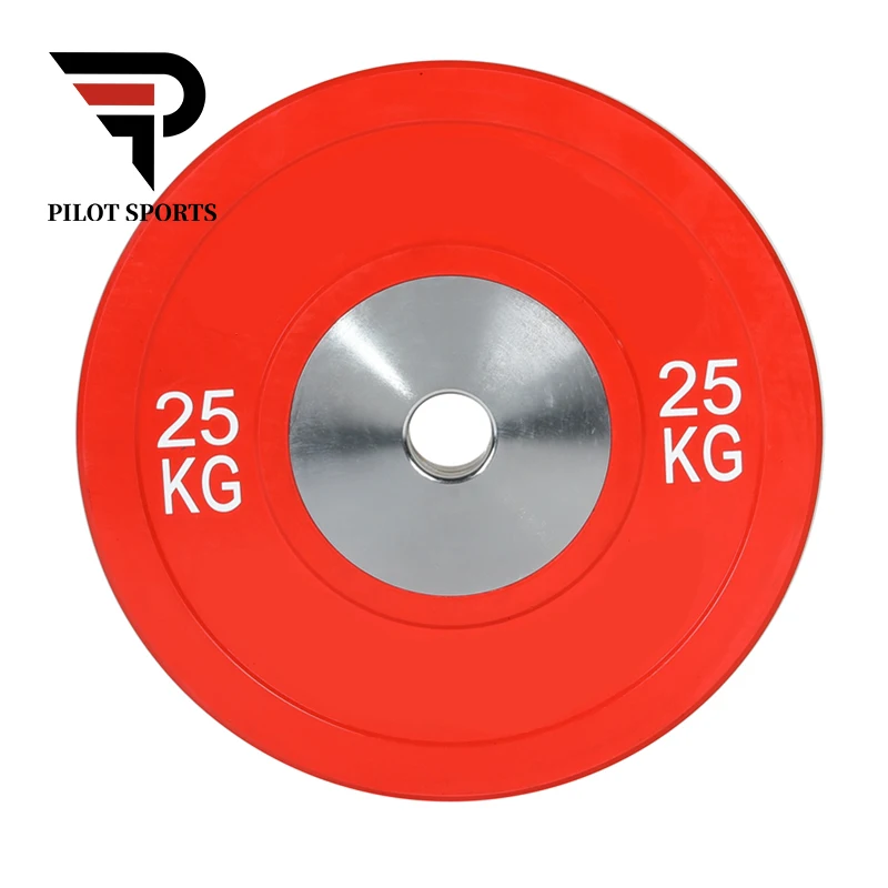 Pilot Sports Gym Weight Competition Bumper Plates Weightlifting Rubber