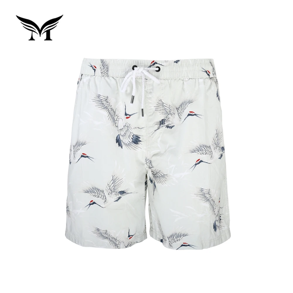 

New pattern adults wholesale custom brand print cotton summer beach short pants