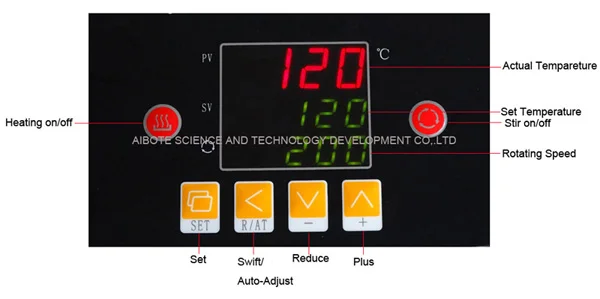 6 positions Heating plate