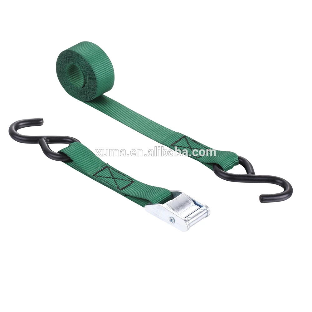 1" X 15ft 350kg Padded Cam Buckle Tie Down Ratchet Lashing Strap With