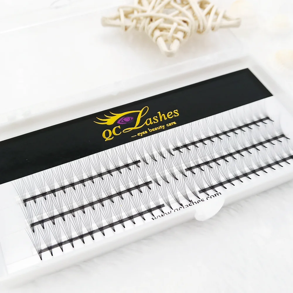 

C/D Russian Volume Fans, Private Label Premade Fan Volume Top Quality Wholesale Russian Volume Eyelash Extensions, 0.07mm 0.10mm, Black