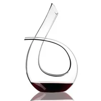 

Hot selling 2019 amazon 1300ml 6 shaped handmade leadfree crystal glass wine decanter with FDA LFGB