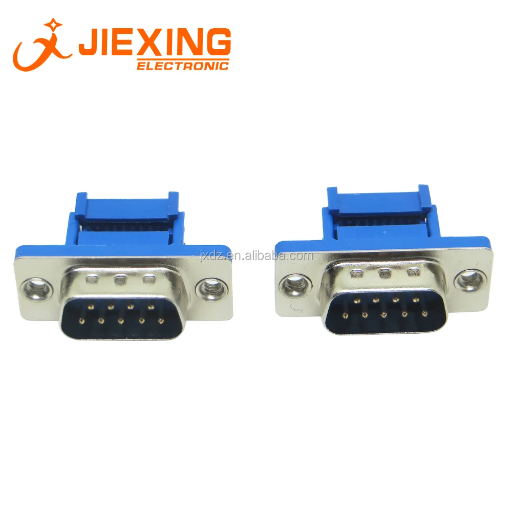 D Sub 9pin Male Connector Db9 Ribbon Cable Flat Cable Crimping Type Buy D Sub 9pin Ribbon