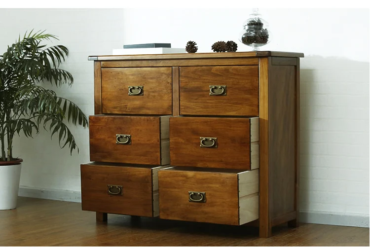 Small Walnut Colour Wooden Chinese Multi Drawer Chest Buy Multi