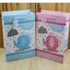 New product elephant pink and blue baby shower luxury custom paper gift bag