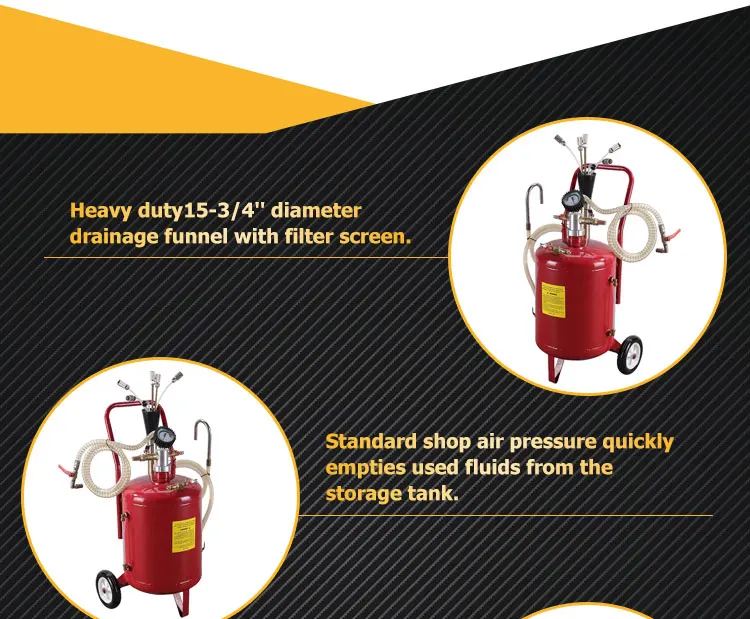 6 Gal Industrial Oil Extractor Pneumatic Waste Oil Extractor Manual Oil