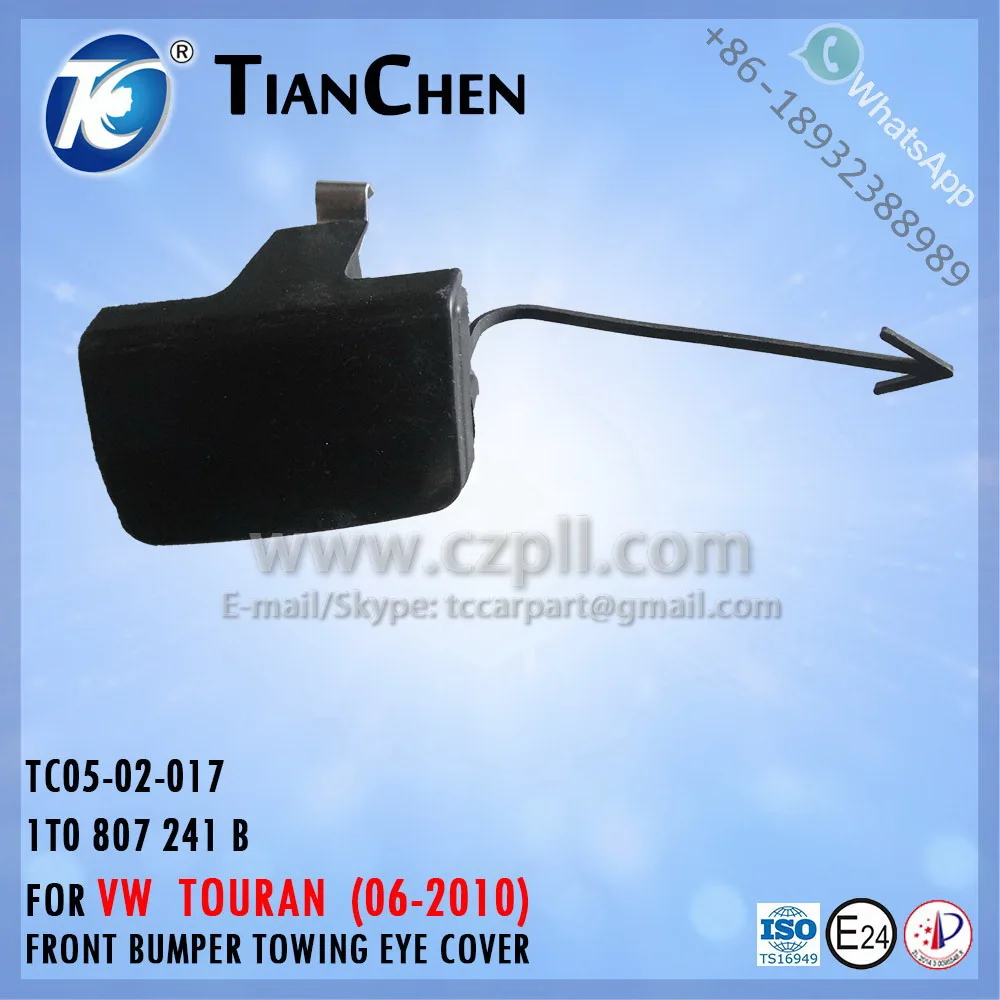 Volkswagen Touran 2006-2011 Front Bumper Tow Hook Tow Eye Cover Flap Primed