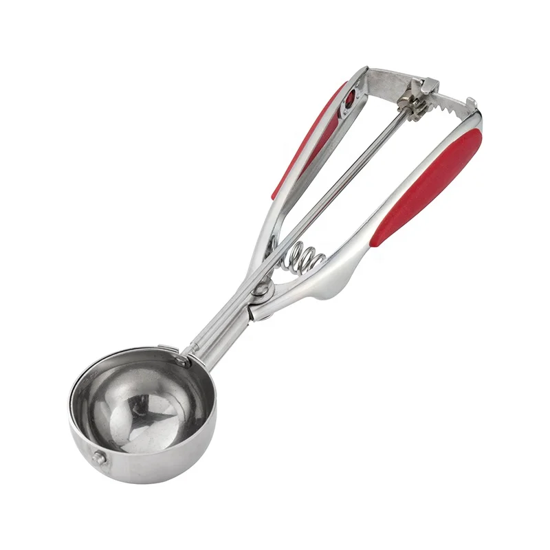
Hot selling kitchen stainless steel ice cream scoop or fruit digging scoop 