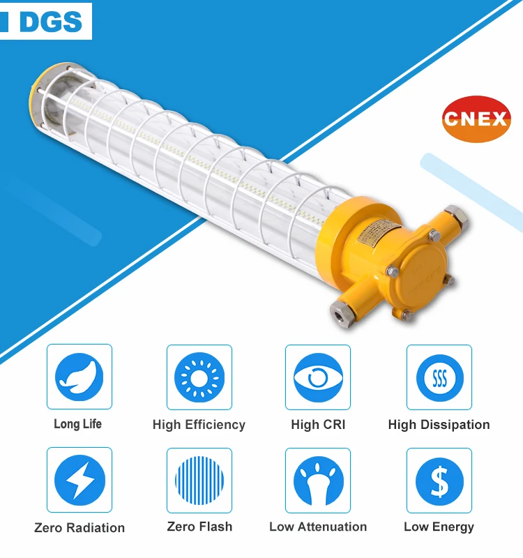 10W IP65 100lm/w Led Explosion-proof Light