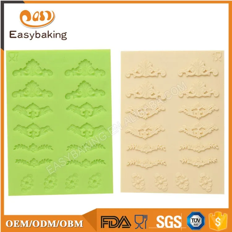 ES-5048 Baroque Fondant Mould Silicone Molds for Cake Decorating