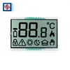 Customized Monochrome Graphic Liquid Crystal Display HTN 3 Digit Lcd Panel 7 Segment 50 pin Lcd Screen for Instrument