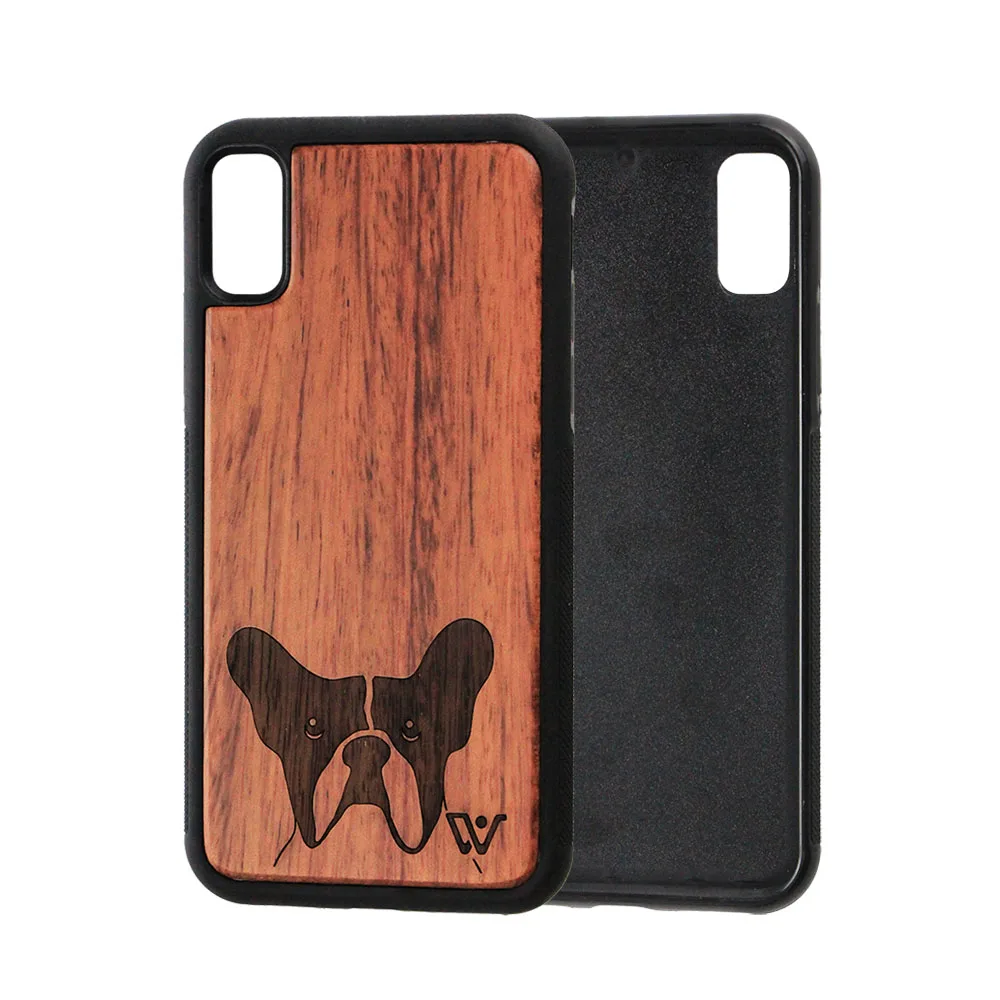 

Wholesales Cell Phone Case Laser Carving For IPhone X Wooden Phone Cover