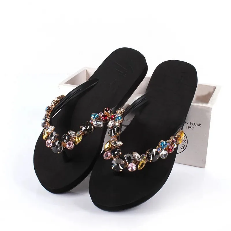 Charm Rhinestone Decor Flip Flops Sandal Decoration Shoe Accessories