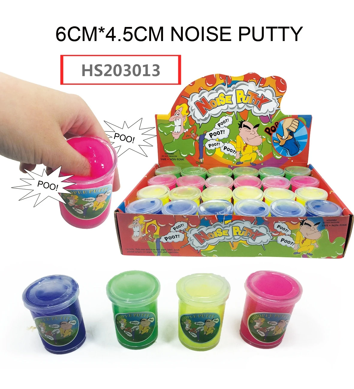 HS203013, Huwsin Toys, Noise putty, Slime,Whole person toy