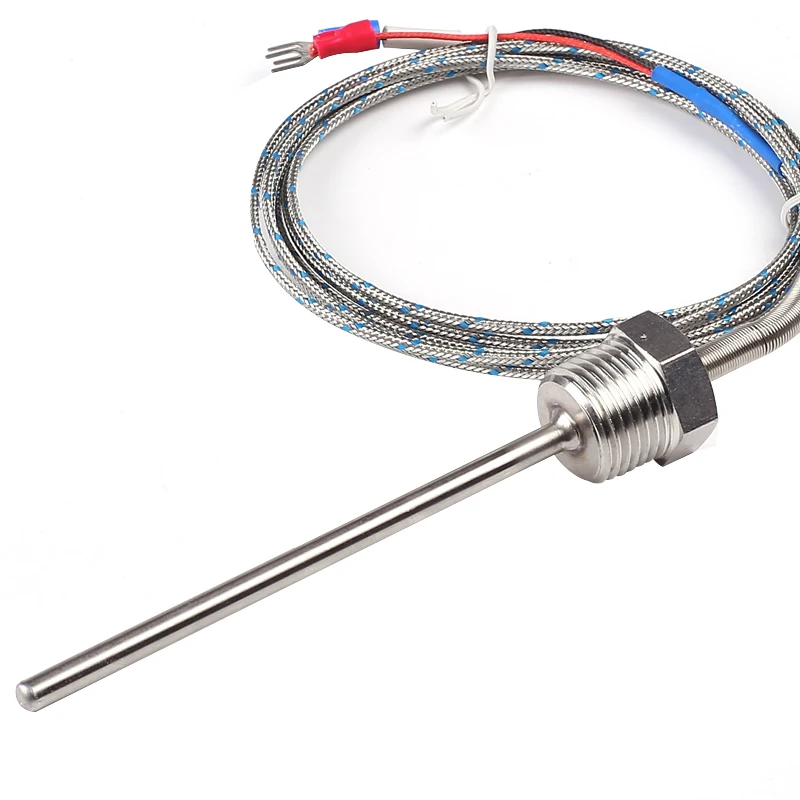 K Type Thermocouple Temperature Controller Stainless Steel Sensor 30-200mm Probe 