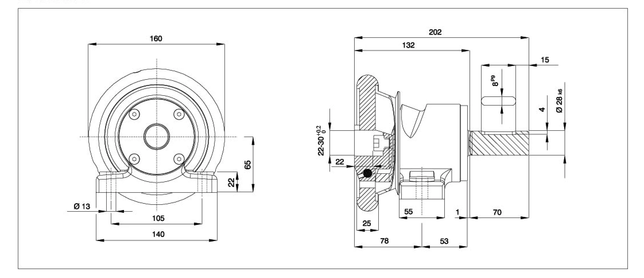 Shaft seat type safety chuck