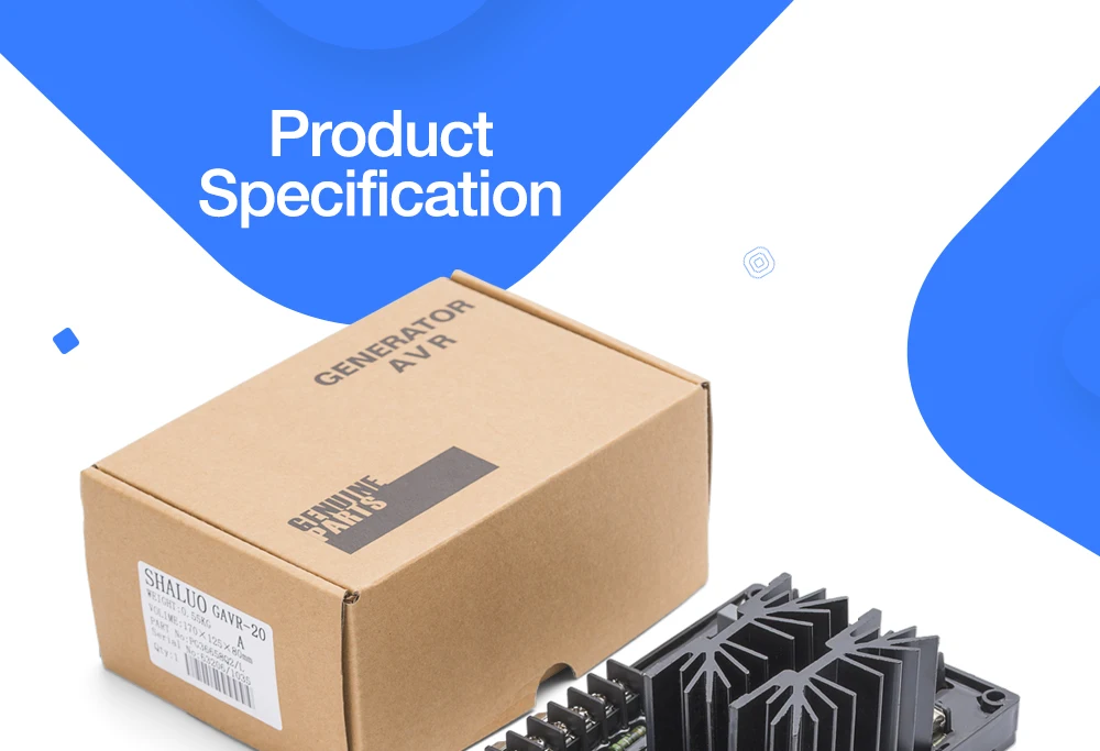 El alternador sin cepillo universal diesel parte el regulador de voltaje automático AVR GAVR 20A