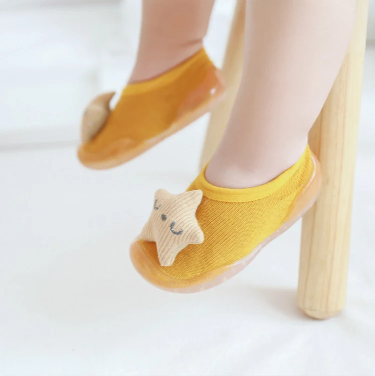 

High Quality Combed Cotton 3D Baby Cartoon Socks With Rubber Sole Wholesale Soft Baby Shoe Socks Anti Slip, Custom color